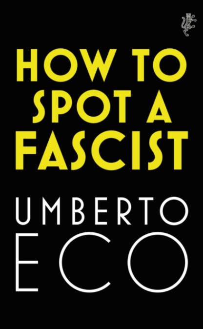 How to Spot a Fascist by Umberto Eco Book Cover